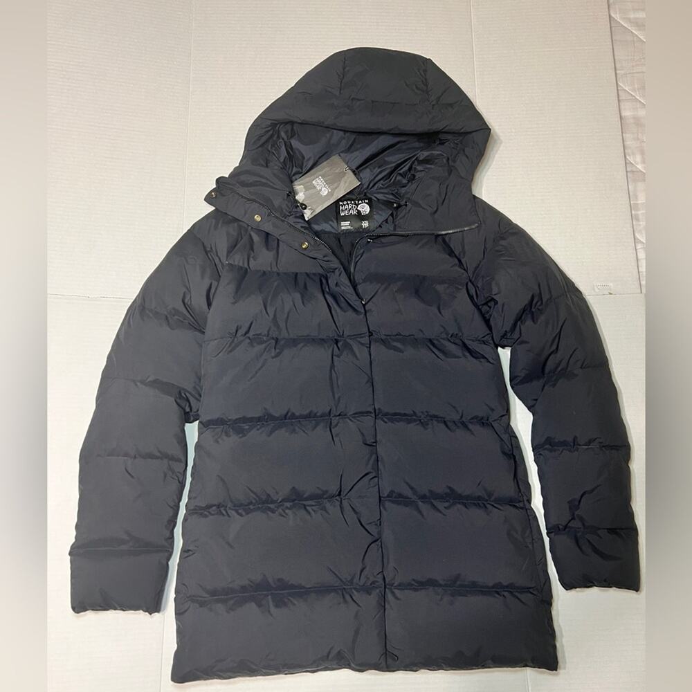 NWT Mountain Hardwear Glacial Storm Hooded Jacket Black Size Extra Small